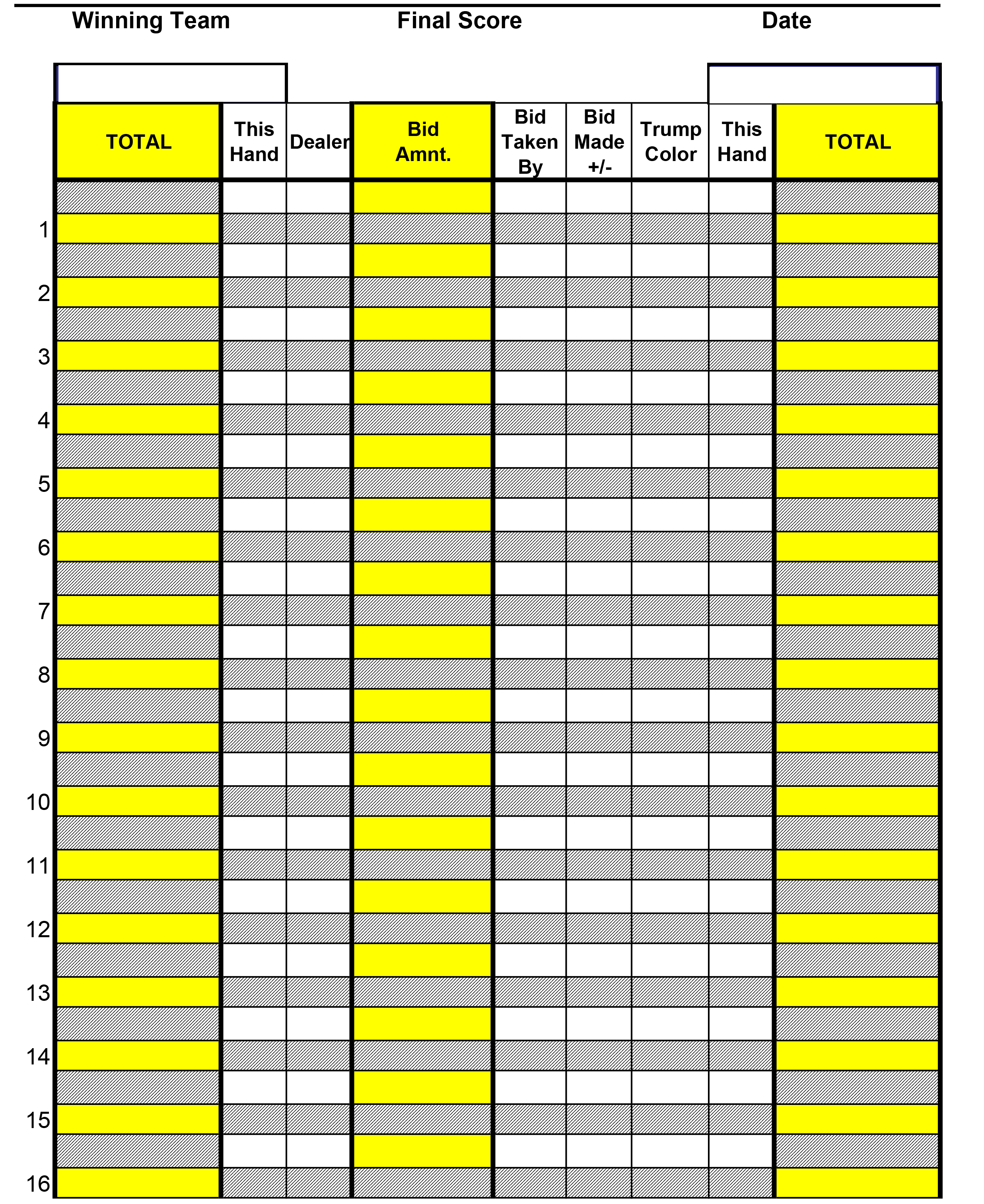 Official Rules Rook Game